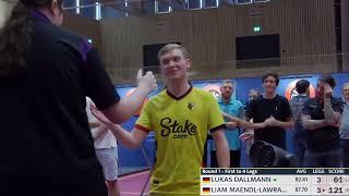 Liam Maendl-Lawrance spielt 12 Darter im Decider