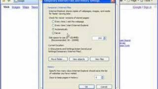 Automatically delete Temporary Internet Files in IE7