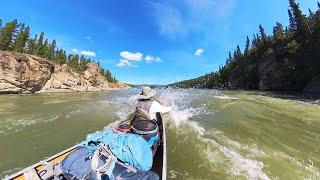 Canoeing the Yukon River from Whitehorse to Dawson City  GOLD RUSH  CANADIAN WILDERNESS 