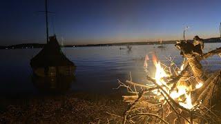 Dinghy Cruising an Oday Daysailer on Lake Macquarie Winter 2023