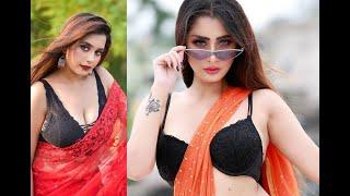 bold saree fashion bengali model photoshoot