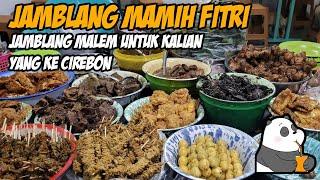 NASI JAMBLANG IBU FITRI... CIREBON... BANYAK ORANG LUAR KOTA YANG KULINER JAMBLANG MALEM DI SINI.