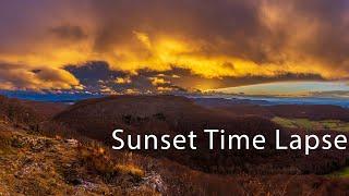 Lovely Sunset  Swabian Alb  Time Lapse