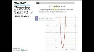 SAT Practice Test #2 Math Module 1 Problem #13