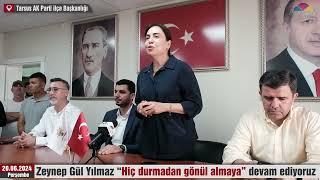 AK Partili Zeynep Gül Yılmaz  Hiç durmadan gönül almaya devam ediyoruz.