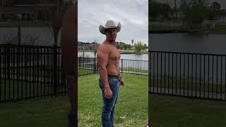 Muscle Dude in Jeans & Cowboy Hat