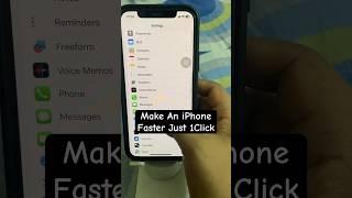 Make iPhone Faster Just 1 Click