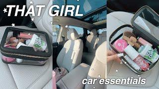 THAT GIRL CAR ESSENTIALS *pack my new car with me amazon + target haul*