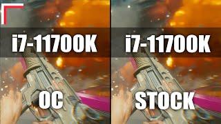 Intel Core i7-11700K OC vs i7-11700K Stock — Test in 8 Games 1080p 1440p