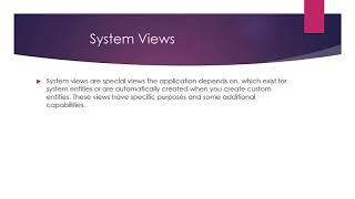 Introduction to System Views