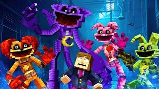 TODOS OS SMILING CRITTERS MUTANTES ME ATACARAM NO MINECRAFT   POOPY PLAYTIME  O FILME