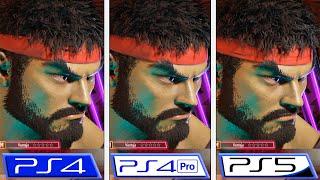 Street Fighter 6  PS4 - PS4 Pro - PS5  Final Graphics Comparison