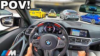 15 Minutes of Chasing BMW Drivers In A Straight Piped BMW M4 G82 LOUD EXHAUST POV