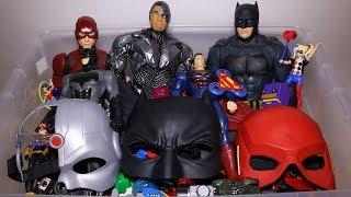Box of Toys Cars DC Superheroes Hand Spinners Batman Cyborg The Flash Action Figures and More