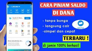 Cara pinjam Saldo Dana  Pinjam Uang Di Dana