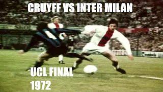 Johan Cruyff Vs Inter Milan UCL Final 1972  Two Goals of Cruyff