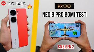 iQOO Neo 9 Pro Bgmi Test With FPS Meter Heating and Battery Test  Best Gaming Phone? 