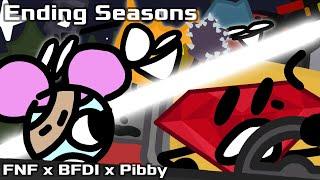 FNF x BFDI x PibbyBattle For Corrupted Island Concept  Vs. Darkness  Ending Seasons Remastered