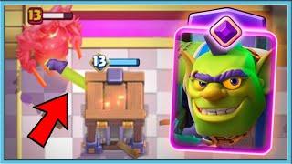  PRESS F TO ALL TANKS BEST NEW GOBLIN CAGE EVOLUTION  Clash Royale