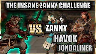 The INSANE Zanny Challenge - 1 vs. 3 w @theonlyzanny @HavokYT @Jondaliner  #ForHonor