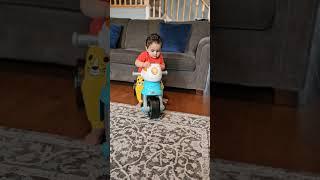 1 year baby riding bike #babyshorts #babyboy #cutebabyshorts #funnybabyvideos #sayrish #viralvideos