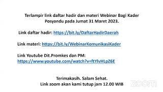 Webinar Pelaksanaan Sub PIN Penanggulangan KLB Polio