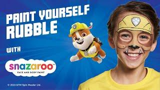 Become PAW Patrol’s Rubble On The Double  Fast Facepaint Tutorial