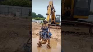 Excavator attachment - water pump #excavator #waterpump #attachment #waterextraction