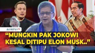 Bahas Tulisan Luhut Rocky Gerung  Mungkin Pak Jokowi Kesal Ditipu Terus Elon Musk Kemudian Apple