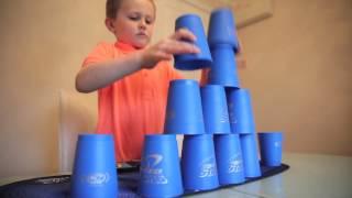 Cute six-year-old UK champ wins world record for Cup Stacking