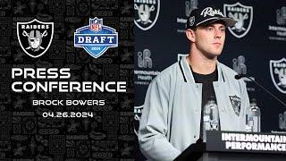 Brock Bowers Introductory Press Conference - 4.26.24  2024 NFL Draft  Raiders