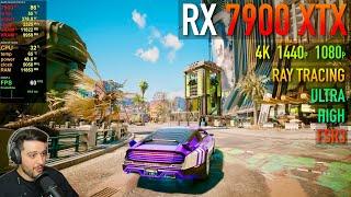 RX 7900 XTX - Cyberpunk 2077 & Phantom Liberty - High Ultra RT PT FSR3