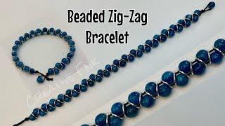 How to make a beaded Zig-Zag bracelet Super simple and stunning bracelet