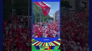 Hamburg sokakları maç öncesi kırmızı beyaz  #euro2024 #bizimçocuklar #millitakım