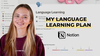 How to make an EFFECTIVE study plan to learn ANY LANGUAGE  Notion Template