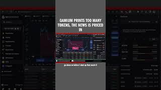 Gamium prints too many tokens the news is priced in