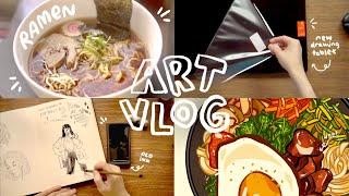 ART VLOG  display tablet unboxing old chinese ink phone case decor & oikawas scent