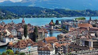 Lucerne Switzerland  4K Drone Footage