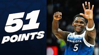 Anthony Edwards Drops CAREER-HIGH 51 Points   April 9 2024