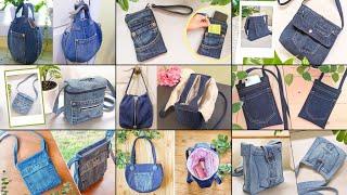 9 DIY Cute Denim Bags Out of Old Jeans  Compilation  Fast Speed Tutorial  Upcycle Crafts