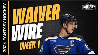 2024-2025 Fantasy Hockey - Waiver Wire Week 1 Players To Add - Fantasy Hockey Advice NHL