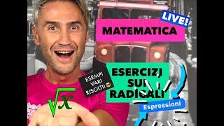 Espressioni con RADICALI radicali esercizi proprietà dei radicali radicali espressioni