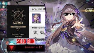 Herta SOLO RUN Conundrum Lv. 12  SU Gold and Gears