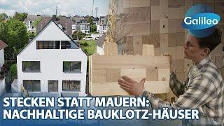 Rohbau in 6 Tagen Bauklotz-Häuser aus nachhaltigem Holz