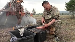 ЗАВЯЛКА И КОПЧЕНИЕ РЫБЫ В ПОЛЕВЫХ УСЛОВИЯХ. СМОТРЕТЬ ТОЛЬКО СЫТЫМ