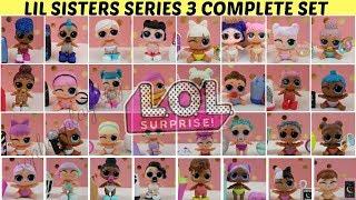 LOL Surprise Complete Set Series 3 wave 1 and 2 lil sisters ALL GOLD FOUND LOL Surprise Kids Toys