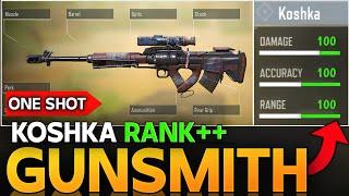 BEST KOSHKA “ONE SHOT DEAD  GUNSMITH IN CALL OF DUTY MOBILE COD MOBILE KOSHKA  INSANE RANK BUILD