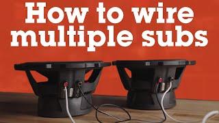 How to wire multiple subs to your amplifier  Crutchfield