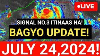 BAGYO UPDATE SIGNAL NO.4 NagbabantaTYPHOON CARINA Patuloy sa PAGLAKASLatest Weather Update 