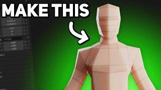 Make Low Poly Characters in Blender